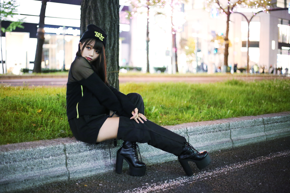 美少女とロックの徳野 結南さんスナップ3枚目